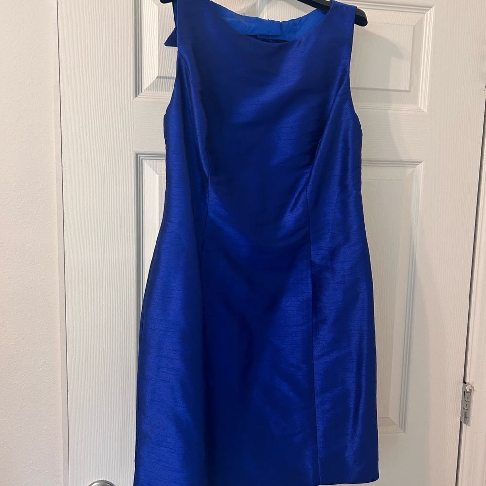 ALFRED SUNG Royal Blue Mini Dress